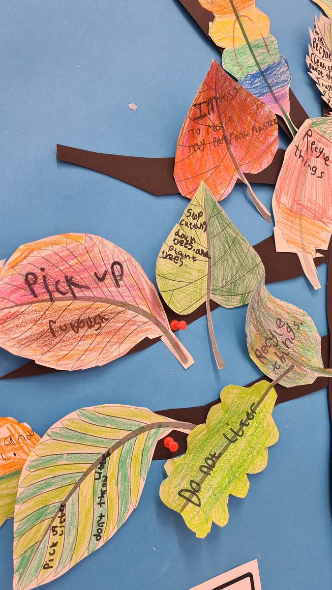 MissStemp's tweet photo. Our class 'Tree of Promises' #ForestOfPromises in P3/4WS @MeldrumSchool. We have been investigating climate change and thinking of the changes we can make to slow it down. @wwf_uk @Aberdeenshire  #COP26 https://t.co/pgf0vFsAVa