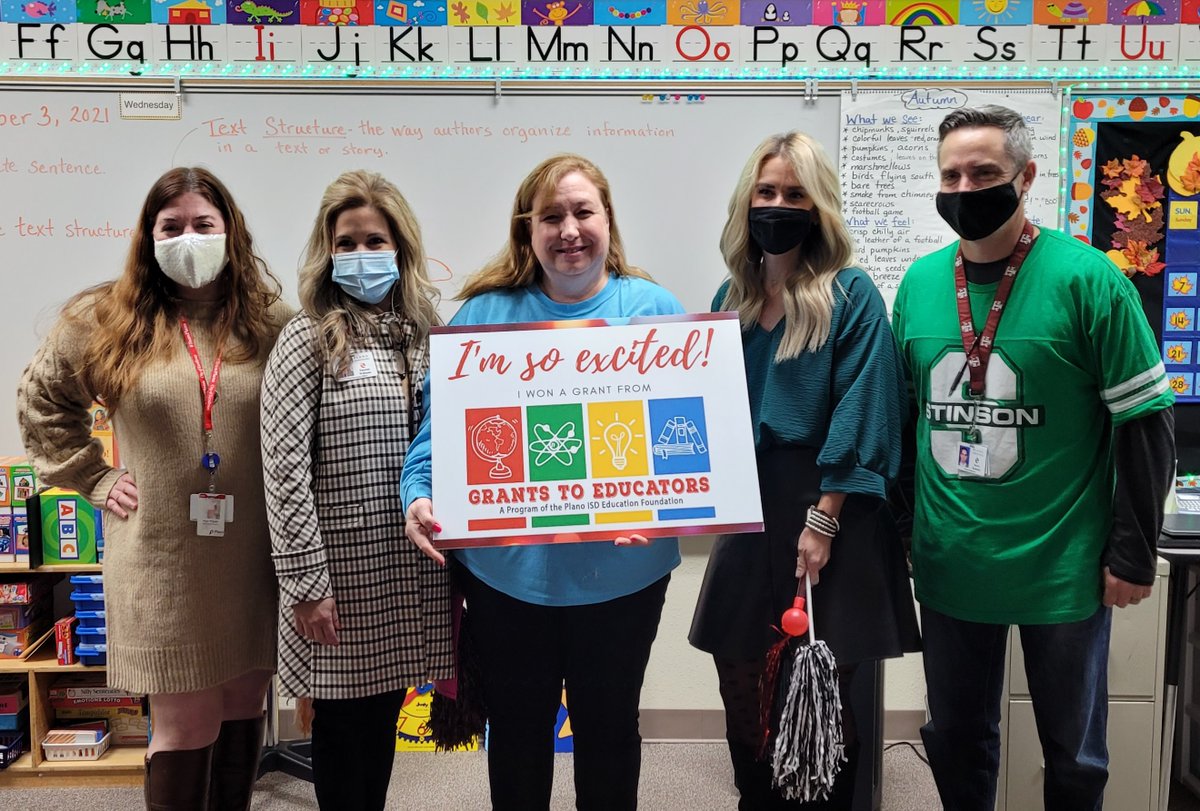 Congratulations to our Grant Winners, Ms. Bradshaw, Ms. Stokes and Ms. Bedard.