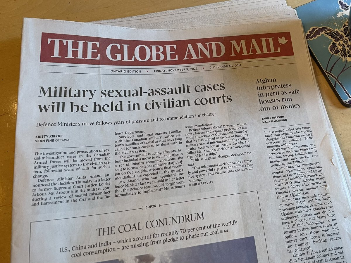 DanielMinden's tweet photo. “This is a game-changer decision. This ministerial decision sends a timely and powerful signal to the military justice system and victims that changes are coming.” #cdnpoli ⬇️ https://t.co/i8PrGjPfzI