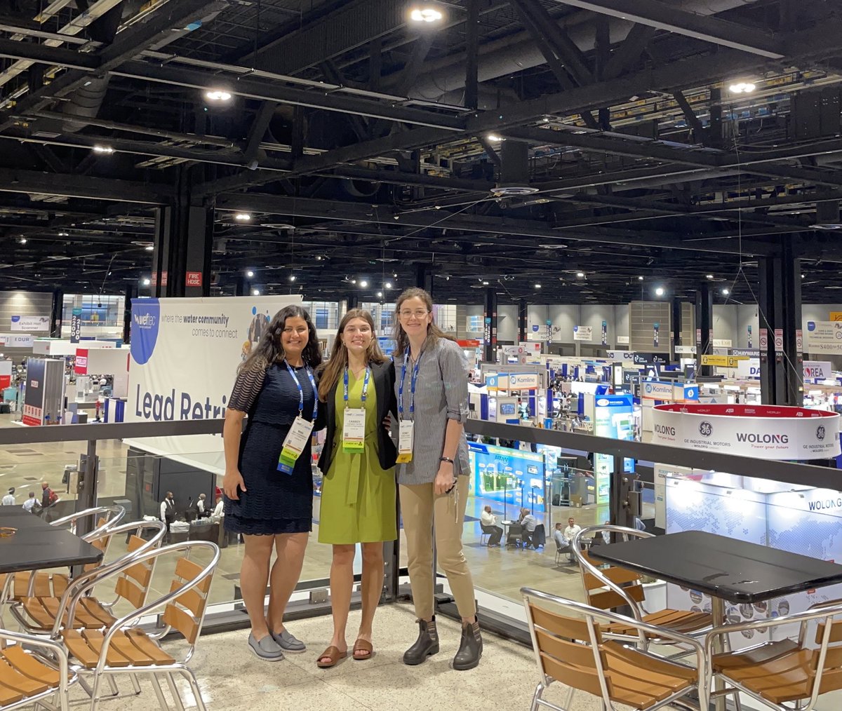 UNHCivilEnvEng's tweet photo. CEE EnvE Grads Cassidy Yates, Sydney Adams, and Mina Aghababaei attended the Water Environment Federation Technical Exhibition and Conference recently in Chicago! https://t.co/zwKgZe1fPZ
