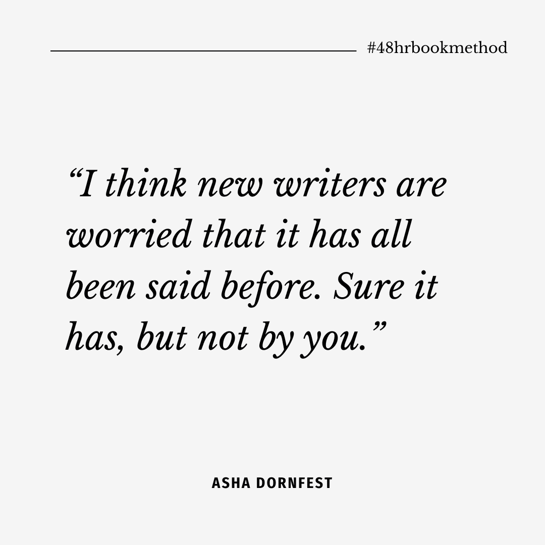 Oikosofy's tweet photo. “I think new writers are worried that it has all been said before. Sure it has, but not by you.” - Asha Dornfest
Write for your community! 
#48hrbookmethod
https://t.co/kbssKIlkDH https://t.co/30Amne6Ul5