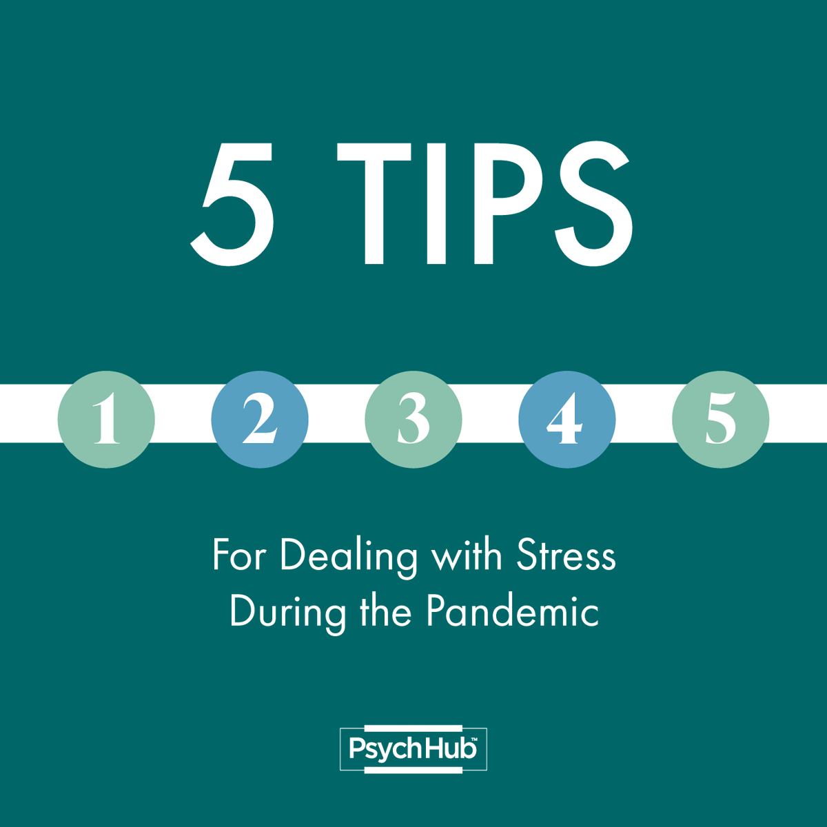 PsychHub's tweet photo. Dealing with stress can be hard, especially during a pandemic. Check out these tips to help you cope with stress. If you may be experiencing symptoms of a mental health issue, treatment can help. Please contact your primary care doctor to learn more about treatment options. https://t.co/wPew4KFI8y