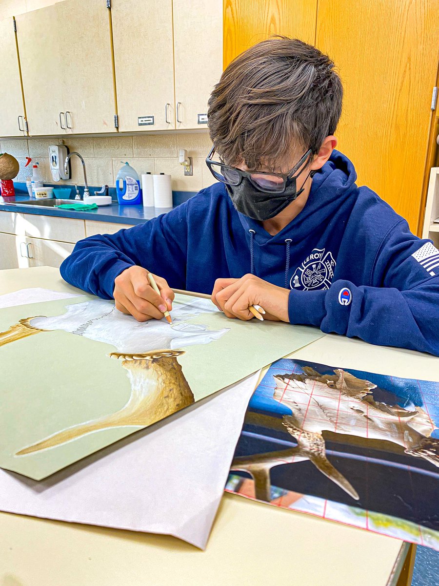 LeRoy_CSD's tweet photo. (1/2)
The talent is through the roof in Mr. Koukides’ Drawing & Painting class. Enjoy some in progress works from our amazing Knights! We can’t wait to see what they will create this year!
Way to go, Knights!
#LRart💪 https://t.co/xqyPjNXdM6