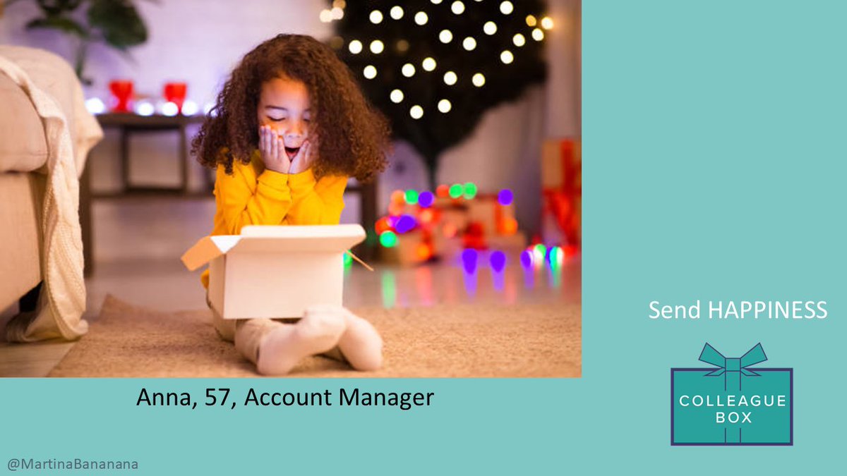 MartinaBananana's tweet photo. Happy like children at Christmas - another one @OneMinuteBriefs
 ‘Deliver Happiness’ with a @ColleagueBox
 this Christmas campaign #ColleagueBox https://t.co/dpe3vQALMa