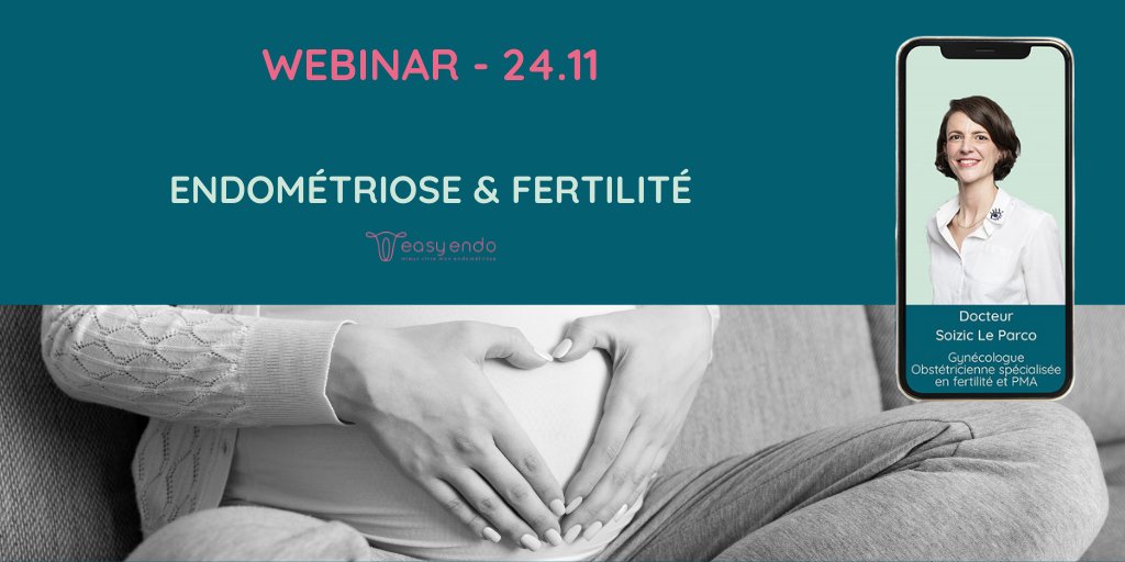 easyendo's tweet photo. Pour toutes vos questions sur la #fertilité lorsqu'on est atteinte d'#endometriose, rdv le 24 novembre à 19h pour un #live avec le Dr Soizic Le Parco, gynécologue obstétricienne spécialisée en fertilité et #PMA. 
Inscription sur https://t.co/ik01SrHITf https://t.co/86i4h4NlBs