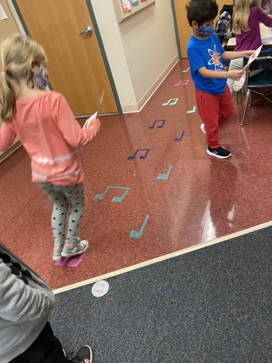 mbrucefcps's tweet photo. @ThurmontPrimary 1st graders practice rhythm patterns during centers time with our new rhythm path 🎵 https://t.co/azCbWBhTth