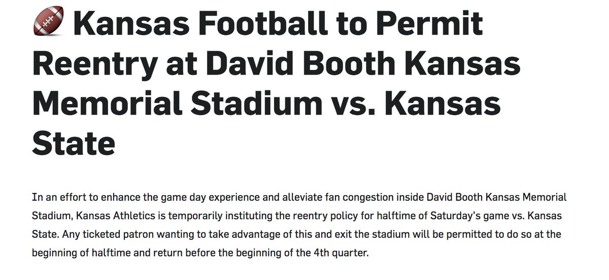 BentonASmith's tweet photo. Parking lot parties at halftime tomorrow #KUfball https://t.co/sjX6NviyJx
