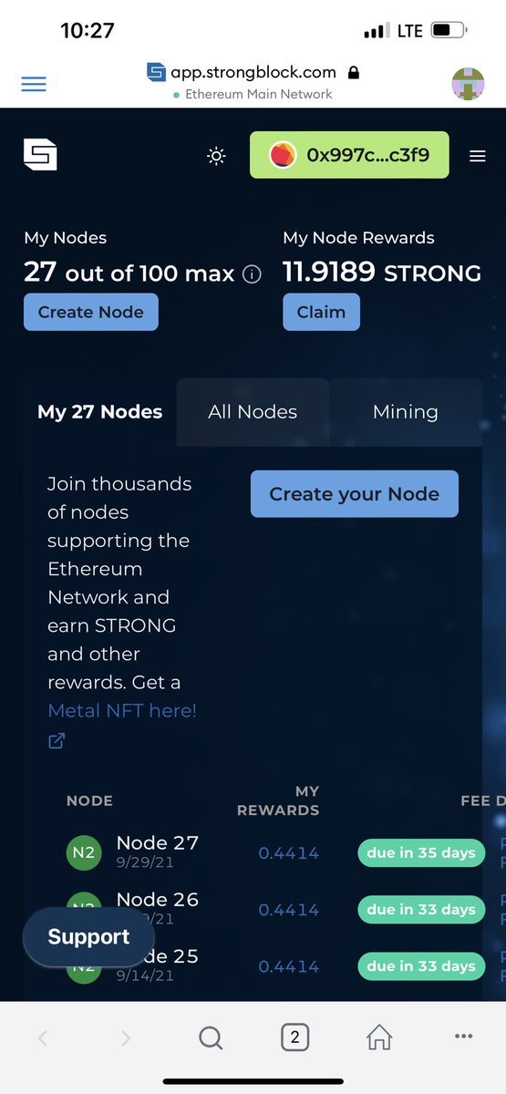 Bobbyh84's tweet photo. GIVING A FREE $STRONG NODE AWAY! (10 #Strong Tokens)
PLEASE SHARE, RE-TWEET &amp; COMMENT! THIS IS LIFE CHANGING MONEY! WE WILL PICK A WINNER AT 10K! PASSIVE INCOME Financial freedom @Strongblock_io @Doy1eee @NiftyPhoebe #SRK #StorX #OHM #TIME #Pre #Pac @StorXNetwork @Matius_locks https://t.co/IsQTvmKqZA