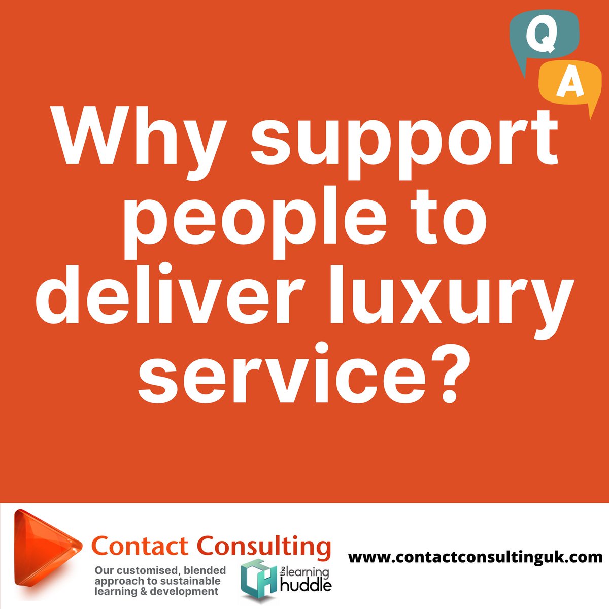 ContactUK's tweet photo. Why support people to deliver luxury service?

Customer expectations are changing. If you are interested in helping your people to improve the level of luxury service your customers receive, we can help. Please visit our website to find out more - https://t.co/goOrLbfVhn https://t.co/yOTgcF1vb4