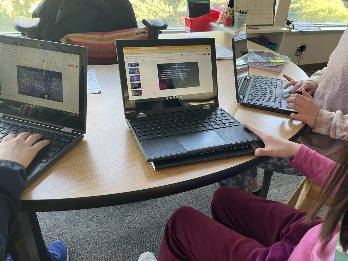 MsRestrepo4's tweet photo. Wrapping up the research portion for our extreme weather projects! Can’t wait to watch these awesome researchers present next week!🌤⚡️🌪❄️ https://t.co/lQuGqtHW7J