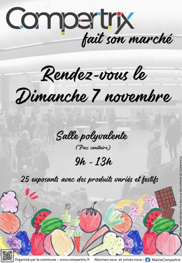 rcfcoeurdechamp's tweet photo. 📢 #Compertrix fait son marché !
La commune organise son marché ce dimanche 7 novembre. Produits festifs et variés. Plusieurs exposants labélisés "@MadeinMarne".
Plus d informations : https://t.co/xZw7dZfxww https://t.co/y8CkNRRrJA