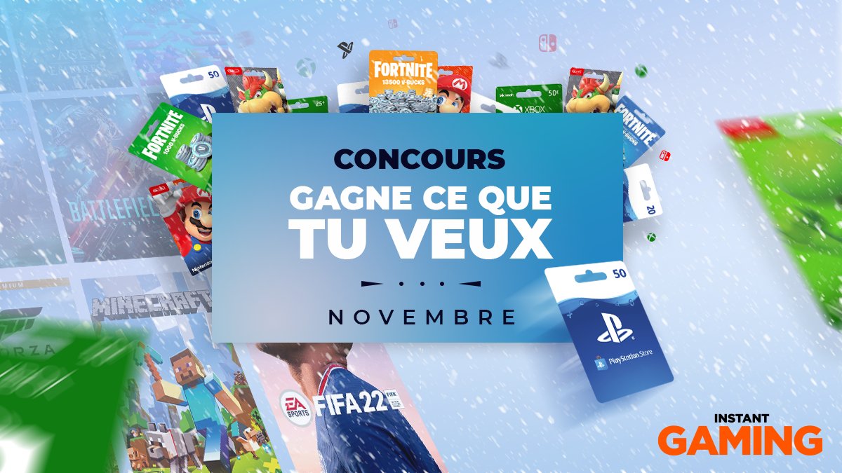 bySankah's tweet photo. Nouveaux concours pour le mois de Novembre ! ❄️

- Gagne ce que TU VEUX sur InstantGaming (Jeu, Carte PSN, XBOX, Nintendo...)
https://t.co/3MWBtJLpFP

- Gagne 20e sur ce tweet (Follow @bysankah et RT)

Tirage à la fin du mois ! 👌 https://t.co/ktjRQ2eTwG