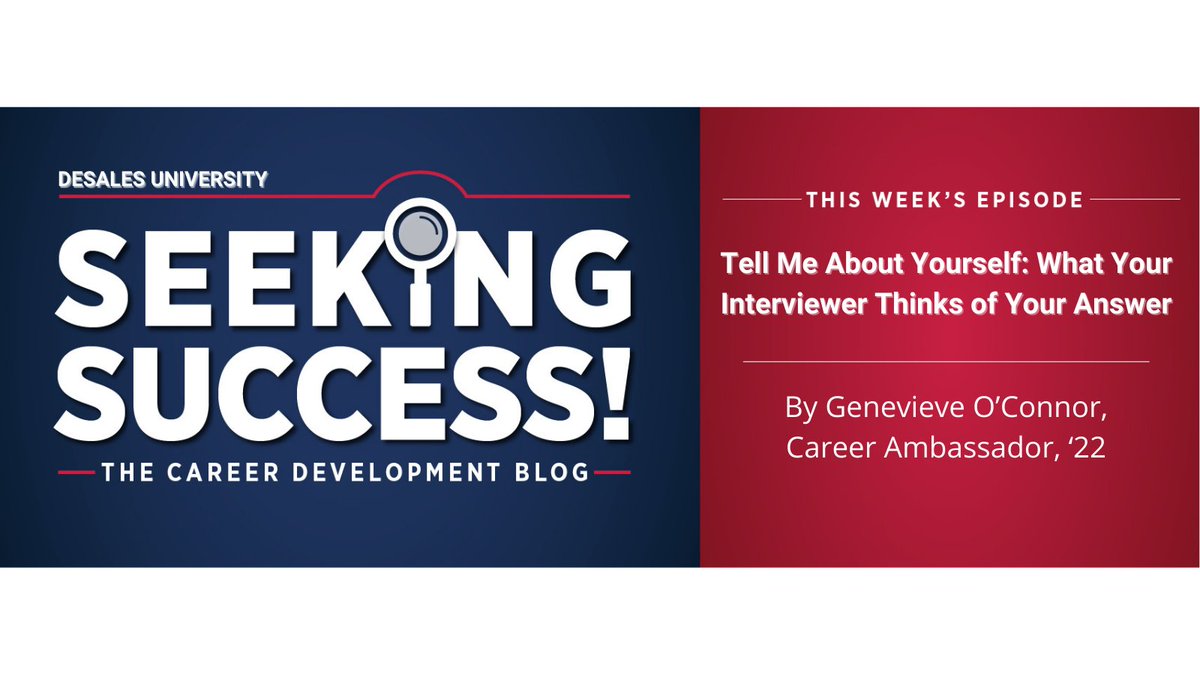 DSUCareer's tweet photo. Want some insider thoughts on interviewing? Check out this week's blog from Career Ambassador, Genevieve OConnor! 

https://t.co/kGhjG9phDT https://t.co/2GhjVM1uRf