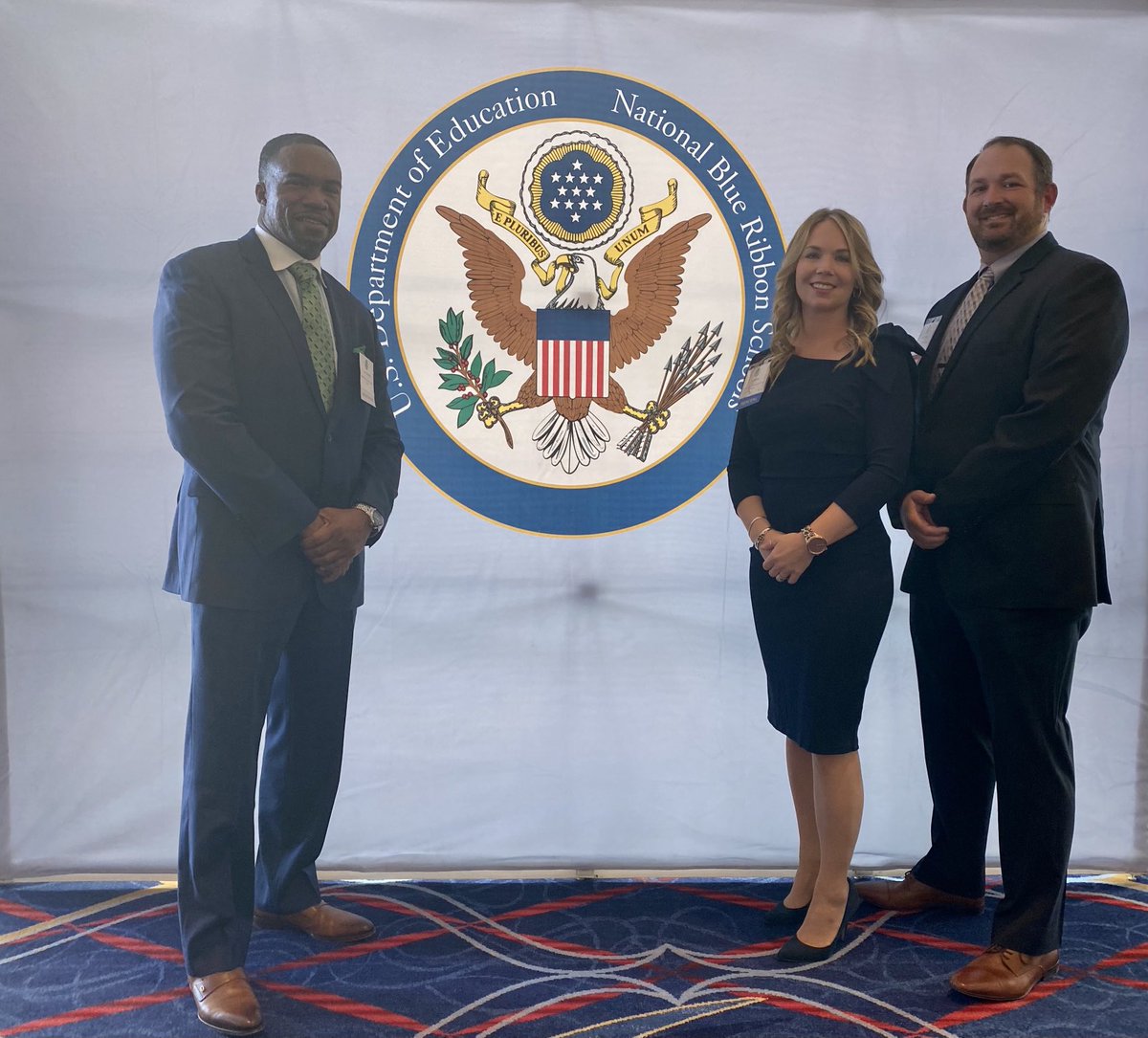 drjbg3's tweet photo. 🗣Hey ⁦@SufVAschools⁩!!! So excited to attend the ⁦@NatlBlueRibbon⁩ for ⁦@NSESDolphins⁩! We are so proud of the work by ⁦@loriowhite01⁩ and the entire Dolphin staff, families and community. #BuildingTheBestSPS #NBRS2021 #ElementaryFoundation https://t.co/Nt8CQltasH