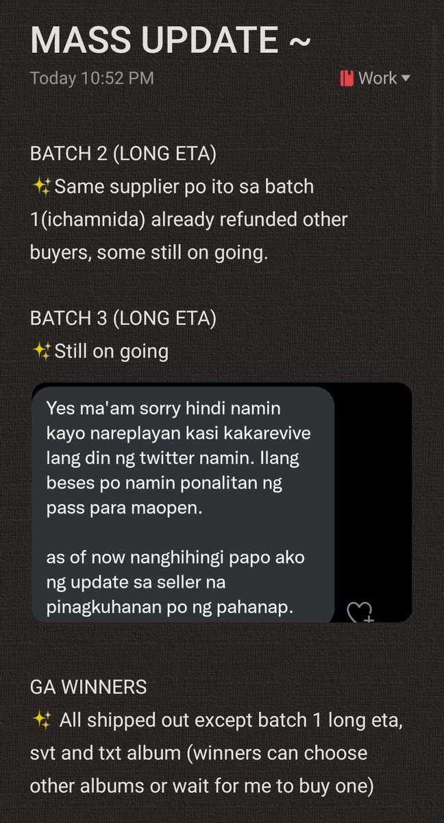 ArtOfSeoulPH's tweet photo. #AOSUpdates @ArtUpdate

MASS UPDATE AS OF NOV 5 ~

Thankyou so much for trusting and supporting @ArtOfSeoulPH!! I'm very overwhelmed and super happy na andiyan kayo, lahat ng blessings na meron ako ngayon dahil sa inyo yon aos fam! Maraming salamat po😭❤️ Dm's will open on monday https://t.co/bc36gKe3TO