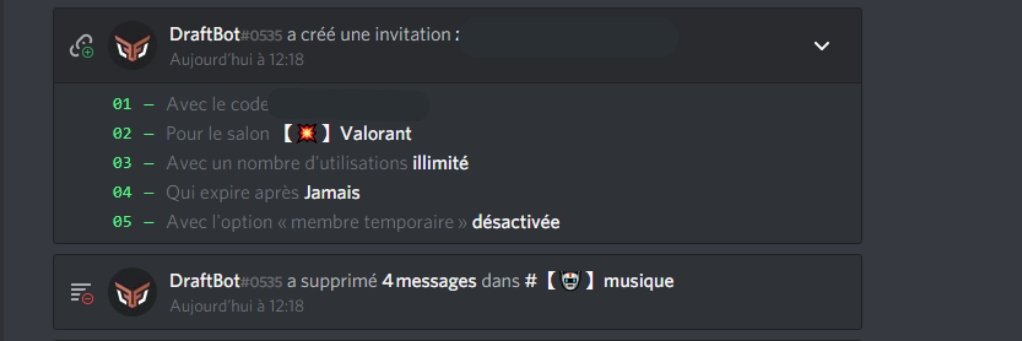 RcvdVid's tweet photo. C'est normal que le bot @DraftBot_FR créé des invitations comme ça sans raison ? #Discord #Bot #Draftbot https://t.co/ZwWcaWCz83