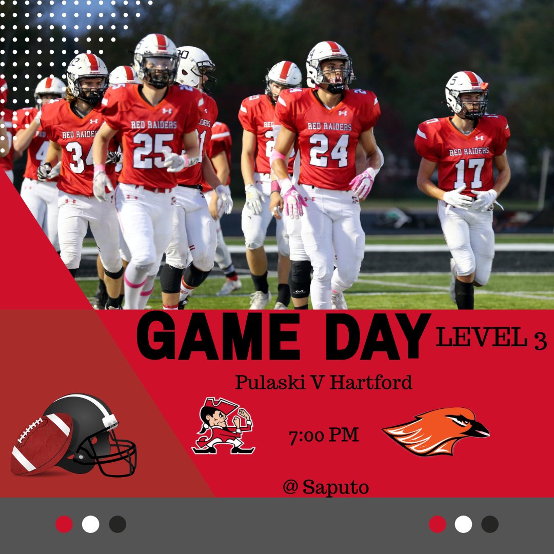 State Quarter-Finals🏈
Level 3
Tonight @ 7:00 

Theme 🔴🔴

Saputo Stadium
#findingourway