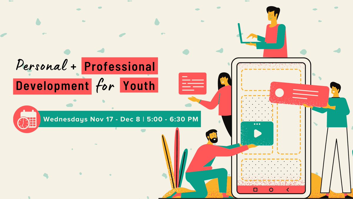 nychonline's tweet photo. Join us every Wednesday as we prepare for life in the workplace. Open to youth aged 14 - 24.  https://t.co/QMPIoLXzYX
 Wednesdays, November 17 - December 8 | 5:00 - 6:30 pm #youthprogram #freeyouthprogram #prepareforwork #personaldevelopment #professionaldevelopment https://t.co/LeUZDbwahD
