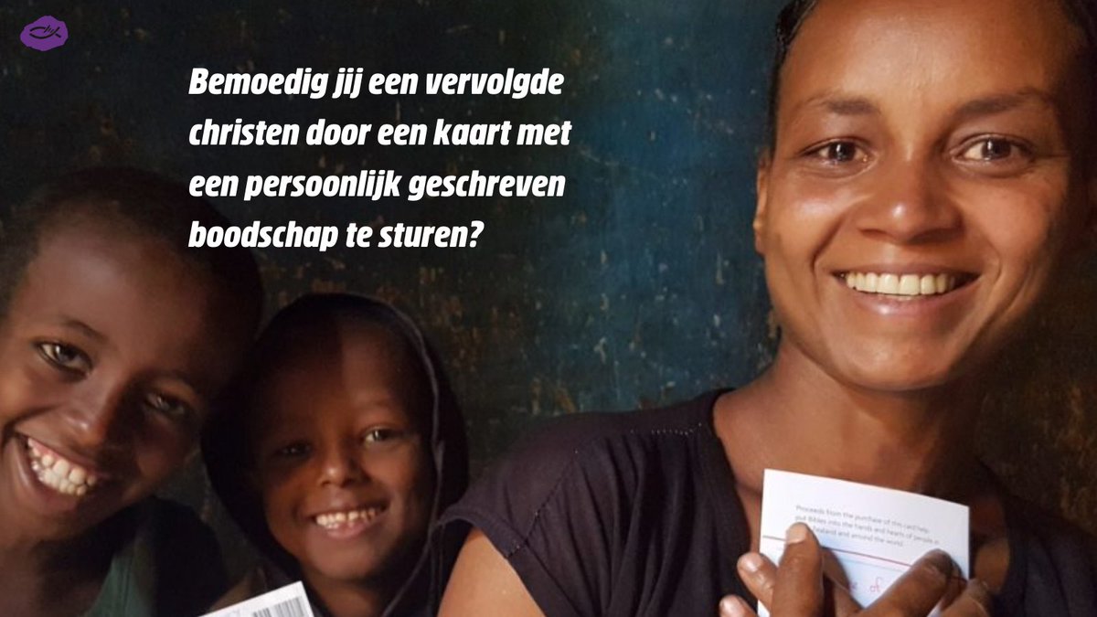 opendoorsnl's tweet photo. “Uw brieven herinneren mij eraan dat ik onderdeel ben van Gods gezin en dat ik door Hem geliefd ben.” 💜

Je kunt helpen om #vervolgdechristenen te #bemoedigen, door hen een kaart met een persoonlijk geschreven boodschap te sturen. ✍

Bekijk de uitleg:
https://t.co/UncMrrRusj https://t.co/1Wt3z51KRW