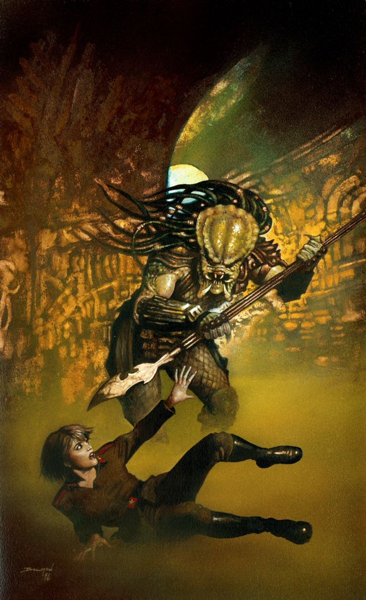 alucard8791's tweet photo. "Predator" #painting #art #illustration by @boltonstudio 
https://t.co/W9O3LUubOf https://t.co/yetFn61nTO