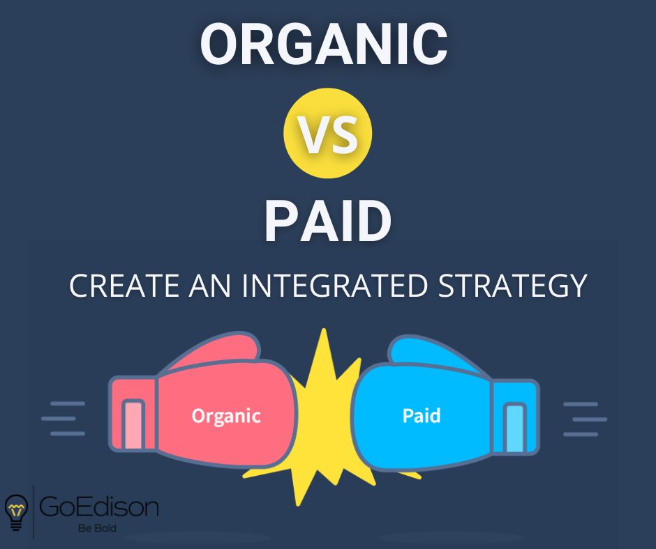 GoEdisonDigital's tweet photo. In an increasingly competitive world, paid and organic CAN efficiently fit TOGETHER to pack a punch!

👉🏼 Together is always better.

If you want to create an integrated marketing strategy for your business...well....👋

#smallbusinessdigitalmarketing #marketingstrategy https://t.co/gCJ3ITuWwb