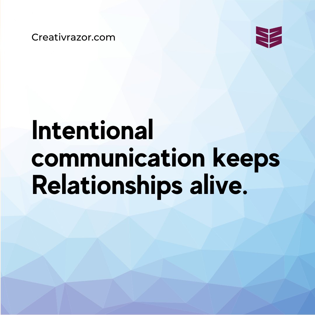 CreativRazor's tweet photo. Fan the flame of your brand-customer relationships with regular and consistent communication.

Learn how you can build lasting relationships with your customers>>>https://t.co/xRfofNUhdo

#communication #BeCreativ https://t.co/tV1yZjZcB6