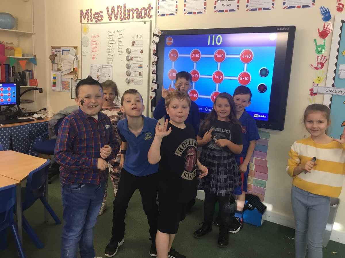 DorchesterHull's tweet photo. 4AW enjoying Timetable Rockstar day! #DorchesterMaths #timestablerockstar #year4 #timestables https://t.co/yai0EVV9fC