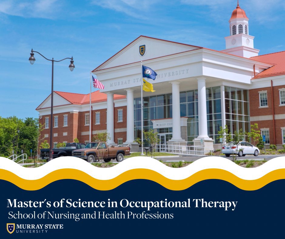MurrayStateGrad's tweet photo. Today's #ProgramHighlight is the Master’s of Science in Occupational Therapy!
For more information visit: https://t.co/pxXktugyyF https://t.co/IuCnEEH8BD