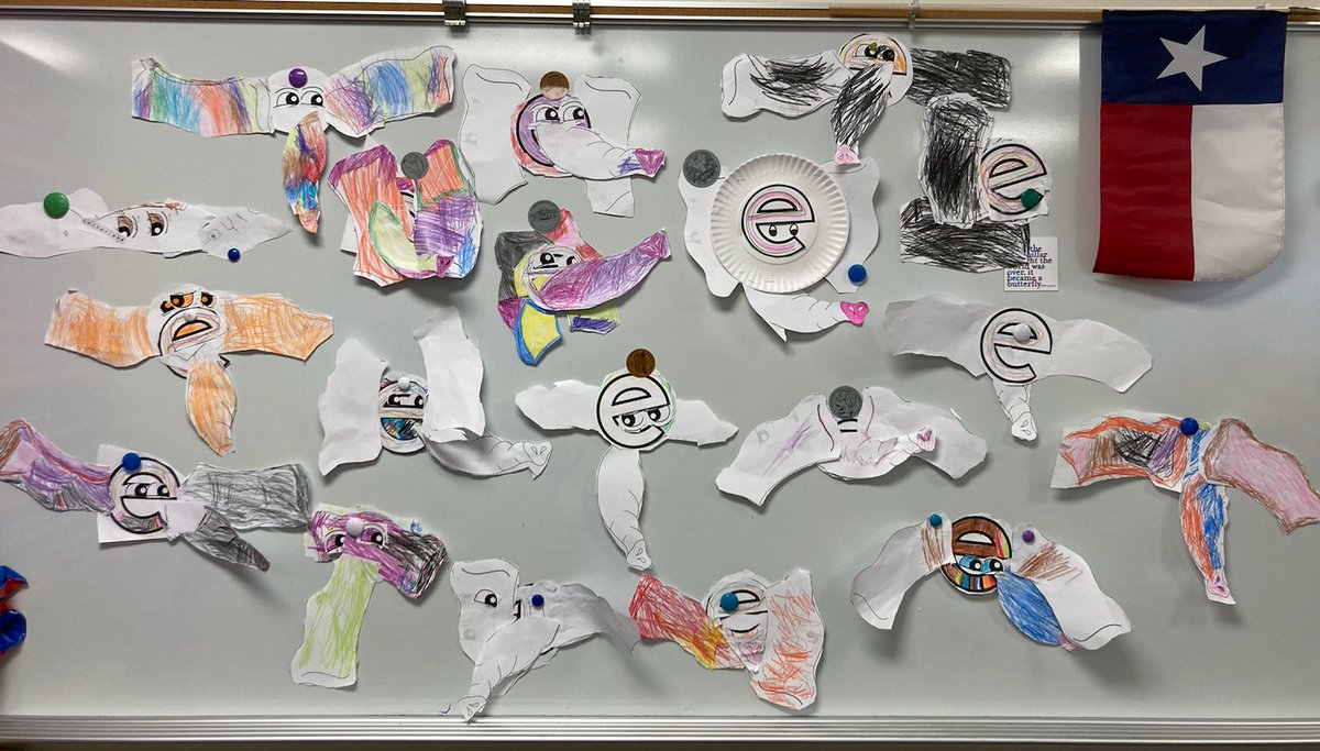 Amanda_Parks3's tweet photo. How CUTE are these Eddie Elephant 🐘? @letterland @KISDLetterland @CaprockES https://t.co/wYkEOerFRw