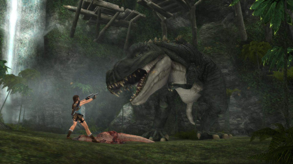 SquareEnix's tweet photo. "Tomb Raider: Anniversary is a remake of the original game, built with the technology of Tomb Raider Legend" 🦖

Read more about it in our blog and celebrate Tomb Raider's 25th Anniversary with us https://t.co/q3mzJbmKEN https://t.co/dXZLz7HNor