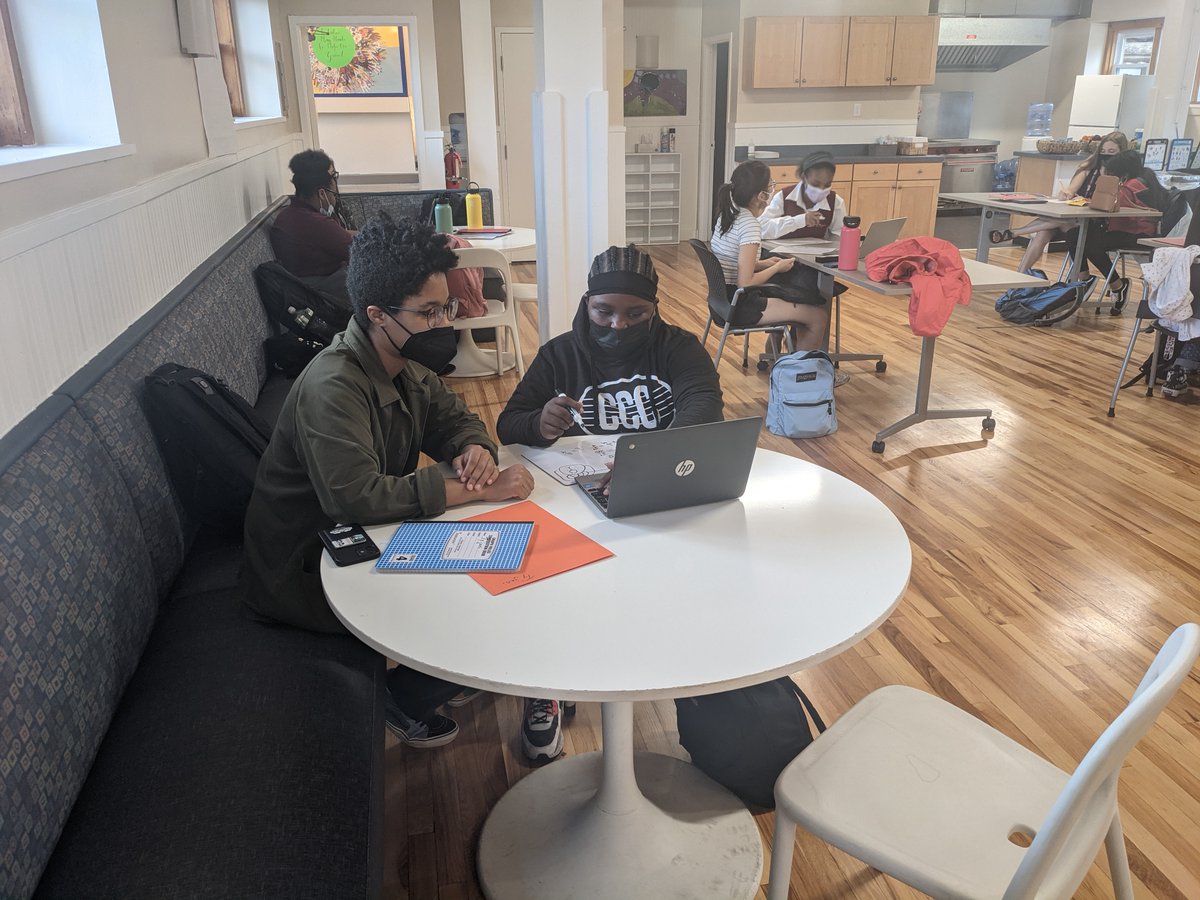 The Math Practice Program is going strong at the new CCC office. With small sectional classes and 1-on-1 coaching with <a href="/swarthmore/">Swarthmore College</a> students, our students are gaining confidence in their math skills, and it's showing in the classroom! #cccmath