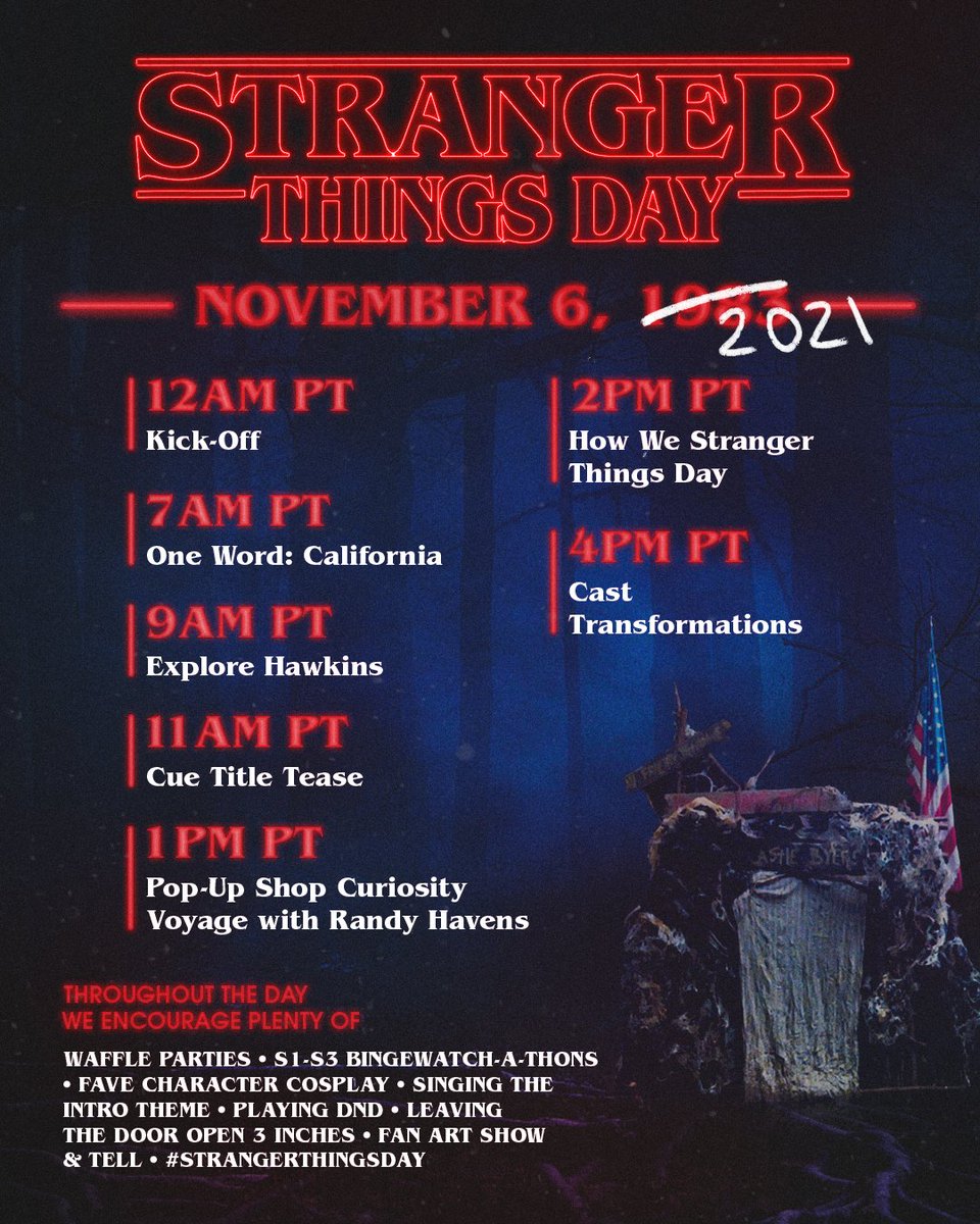 consider yourselves booked for tomorrow. #strangerthingsday