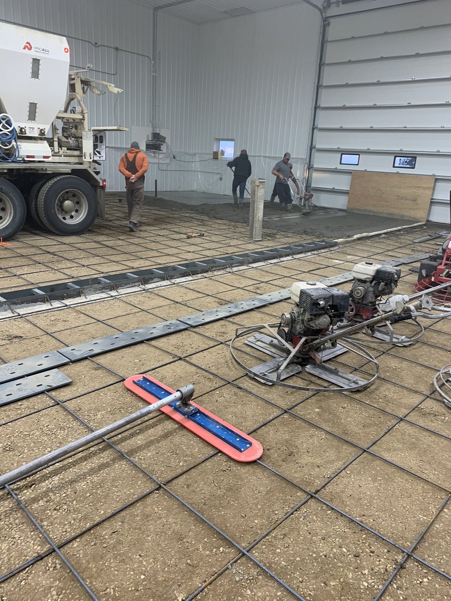 Great job by Vandencore construction pouring and finishing my shop floor this last week.