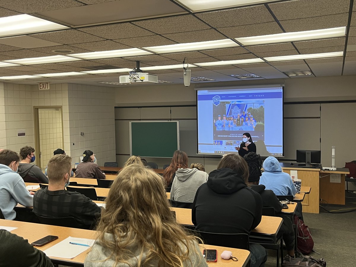 IUP_KHSS's tweet photo. Thank you, Elizabeth Schmidt, for coming to Dr. Castle's class to speak! 💪🙂
#iup #iupedu #iupkhss #indianauniversityofpennsylvania https://t.co/in07RWxNv2