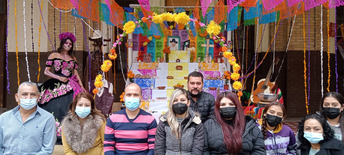 CECyTECoahuila's tweet photo. Felicitamos al Plantel Saltillo por su 2o. Lugar y al plantel Derramadero por participar en Concurso Altares de Muertos de la Secretaría de Inclusión y Social y el ICOJUVE. También al CECYTE Zaragoza y Sol de Ote por su  participación en el Concurso de Altares en Torreón. https://t.co/1UnQcKCbbi