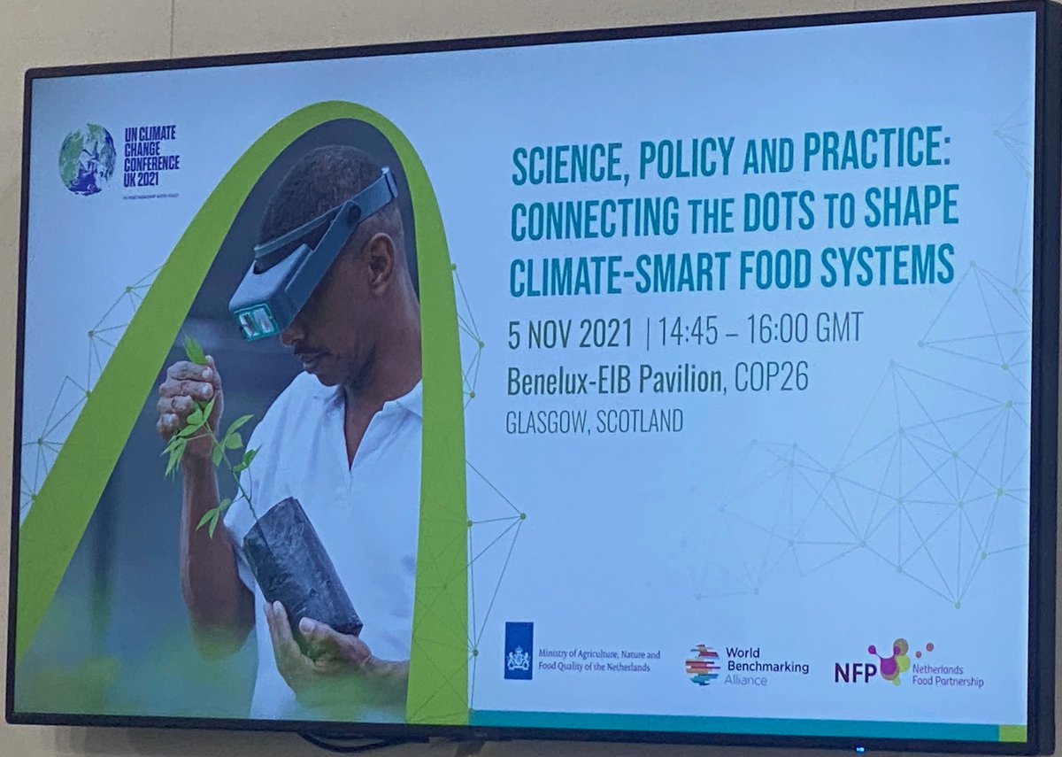 RyanInstitute's tweet image. Marcel van Nijnatten opens &quot;Science, policy &amp;amp; practice: Connecting the dots to shape climate-smart food systems&quot; event at #COP26 EIB &amp;amp; Benelux Pavilion. Great speaker lineup from @CGIARclimate, @SDGBenchmarks, @Columbia &amp;amp; @SACAUinfo

#implemention #policy

bit.ly/31DVOzH