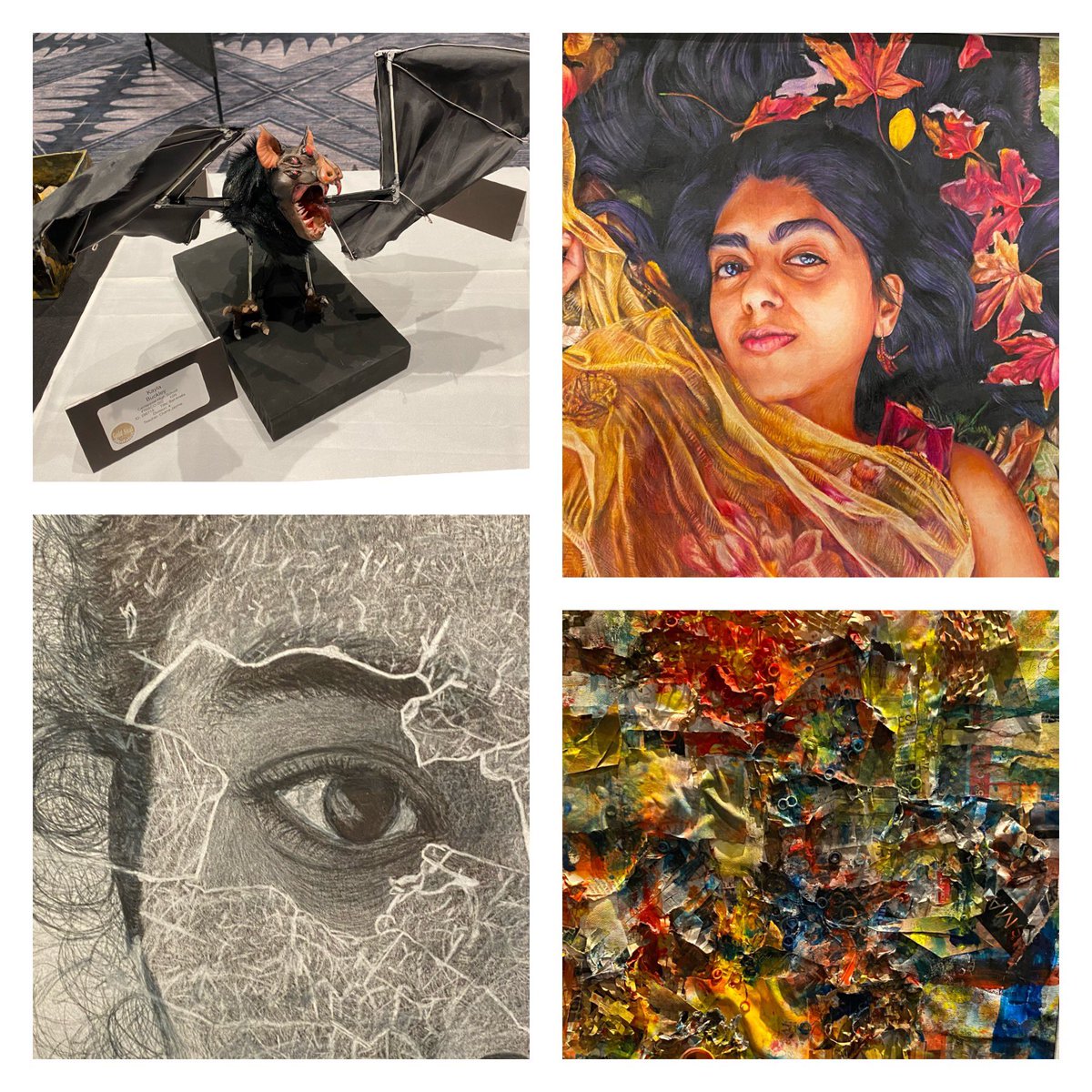 friscofinearts's tweet photo. Celebrating these amazing artists and educators from Frisco ISD whose work is on display at the TAEA convention Gold Seal Exhibit.  A Gold Seal is earned by only 150 students annually from more than 20,000 entries, statewide!  We’re so proud of these students and their teachers! https://t.co/kL49Jcd4So