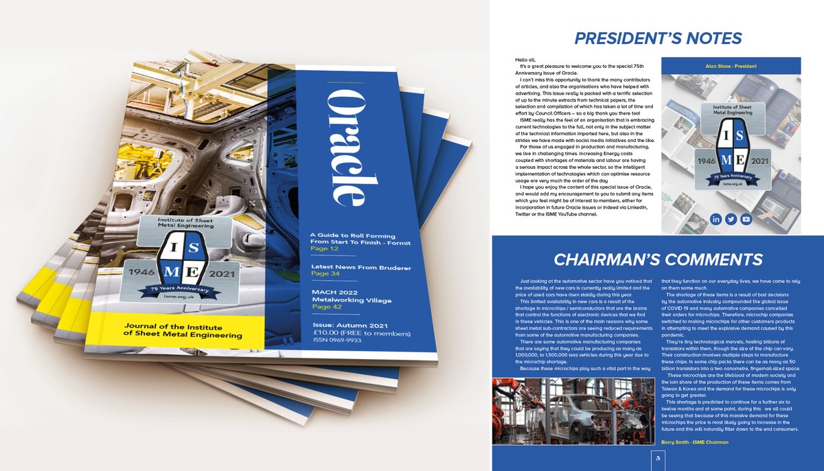 ISMEng_uk's tweet photo. Read what the ISME President &amp; Chairman have to say in the latest special edition of the Oracle 📰 
Click the link below ⬇️ 
https://t.co/YzlG5XbiYK https://t.co/wjEqDkMoxz