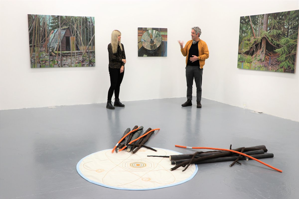 afoggynotion's tweet photo. My solo show 'I Trust the Quiet' opened last week at @burrencollege in Co Clare. I was in conversation with Kevin Kavanagh and @KevKavGallery also launched a book on my work. The show runs Mon-Fri until 26/11. #exhibition #contemporaryart #ceciliadanell #kevinkavanagh https://t.co/Brybf9GGW3
