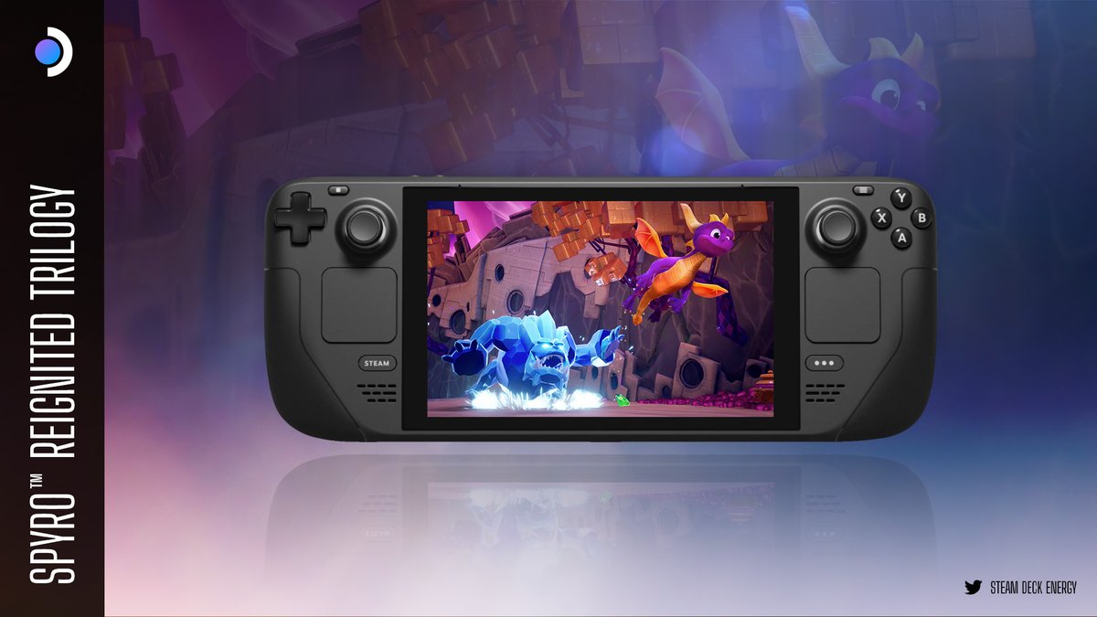 Just basking in the Steam Deck Energy of Spyro Reignited Trilogy