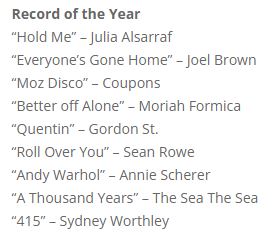 We're very proud to announce that "Quentin" has been nominated for Record of the Year as part of the Capital Region Thomas Edison Music Awards &amp; Capital Records Live! #local518