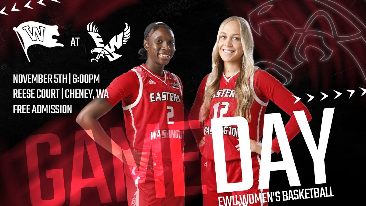Today's the day! One final tune-up before the regular season!

🆚 Whitworth (Exh.)
📍 Cheney, Wash.
🕡 6 p.m.
📈 EWUStats.com
🎟️ FREE!

#GoEags