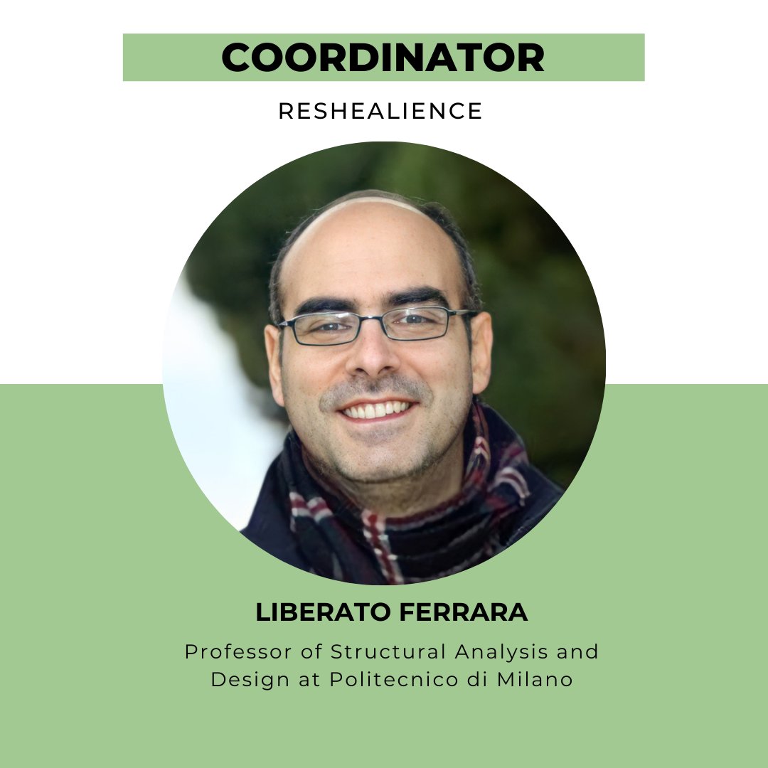 Endurcrete_eu's tweet photo. One of the speakers will be the coordinator of our cluster project @ReSHEALience, from Politecnico di Milano, Professor Liberato Ferrara. https://t.co/ywnSt1cuBX
