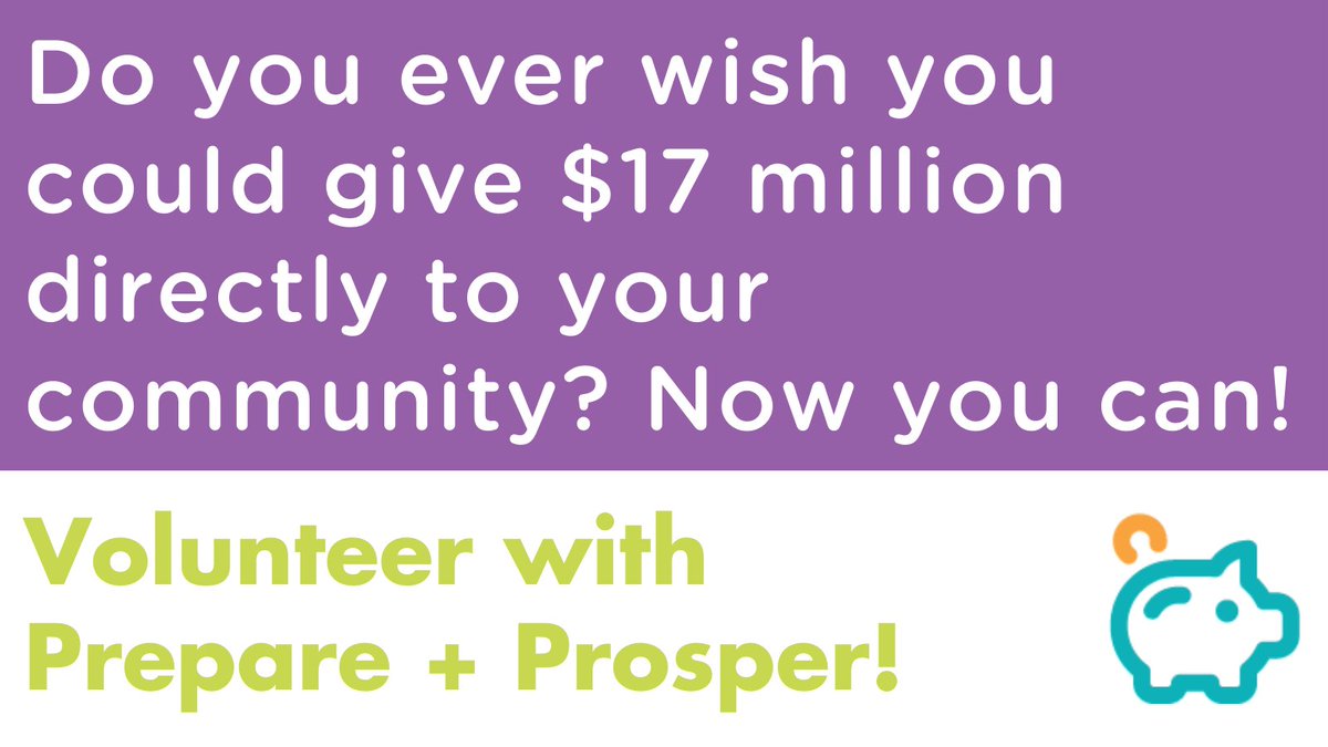 nlinelle's tweet photo. Make a difference this winter by volunteering with Prepare + Prosper! Whether you’re preparing taxes or helping people save, you’ll change lives and make an immediate difference. Take this quiz to find out what role is right for you! https://t.co/iusRfAJtAF https://t.co/DPTnBeOdY6