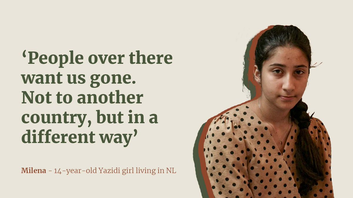 YazidiLN's tweet photo. Milena (14 years) has lived in The Netherlands for 12 years with her family. But, after all these years waiting for their papers, the Dutch government wants to deport them back to Armenia. At the moment she lives with her family of six in an attic room of 15 square meters. https://t.co/HPytM0KZT1