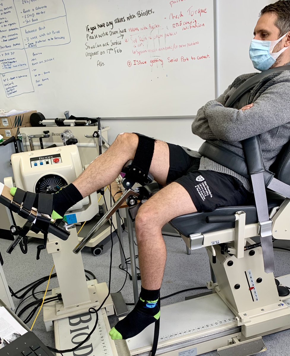 OliverHayman2's tweet photo. Great to back in the lab and kicking off my PhD data collection #HDsEMG #EIMD #MotorUnits #StartReact @goodall_stuart @PaulAnsdell @JSkarabot @kthms @GlynHowatson https://t.co/QmLiAZNAhm