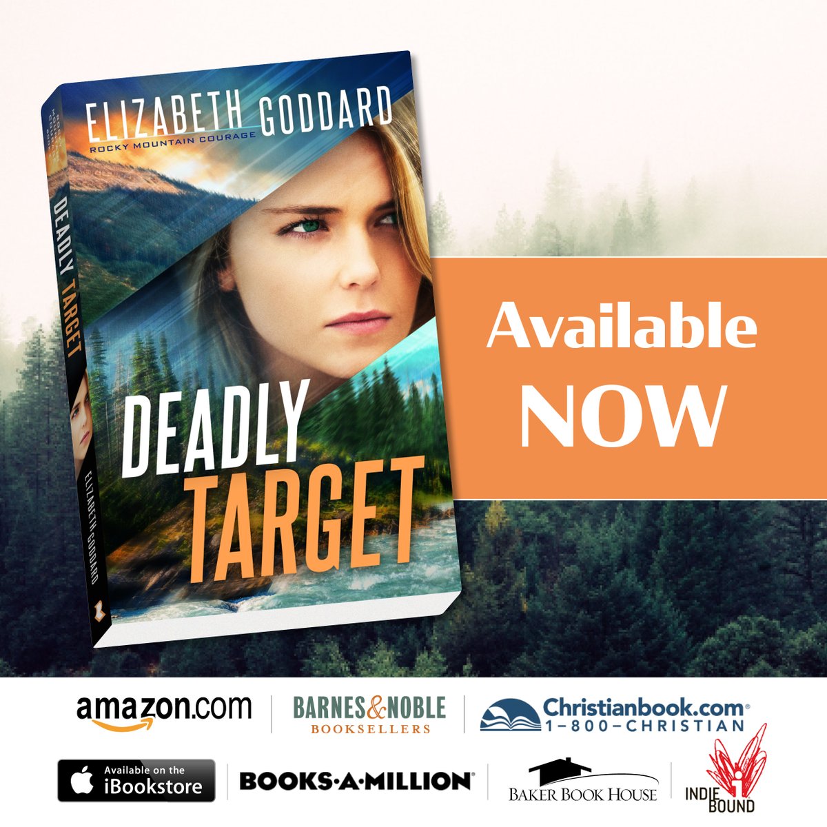 RevellBooks's tweet photo. New in the #RockyMountainCourage series from @bethgoddard!

Crime psychologist turned podcaster Erin Larson agrees to assist a county detective—who's also her ex—in finding the answers to a cold case that has suddenly warmed up. 

Buy #DeadlyTarget today: https://t.co/d21DEYBU27 https://t.co/lvTYomChyd