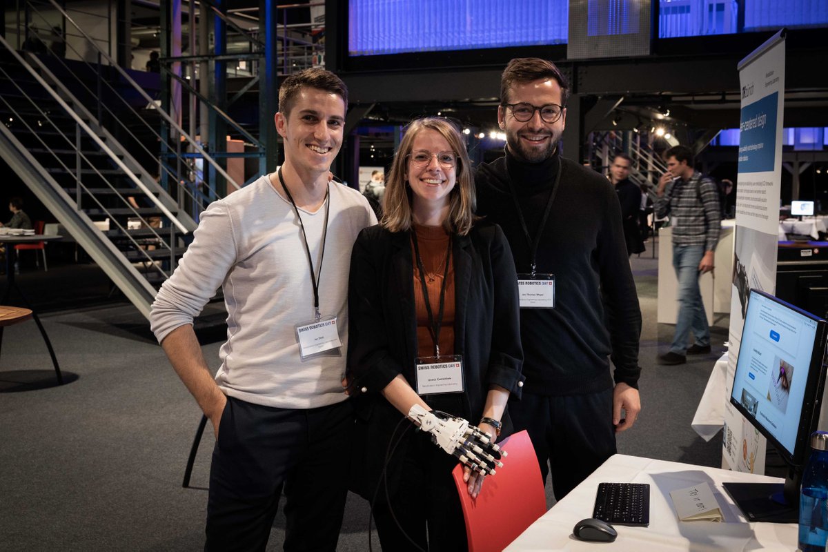 RELabETHZ's tweet photo. Last Tuesday, we were able to present parts of our work at the Swiss Robotics Day 2021, organized by NCCR Robotics. @JessicaGantenb3 (Gantenbein), @JanDittli , and @JanTMeyer represented the @RELabETHZ and demonstrated our user-centered assistive technology developments. https://t.co/zXT7MSRQeT