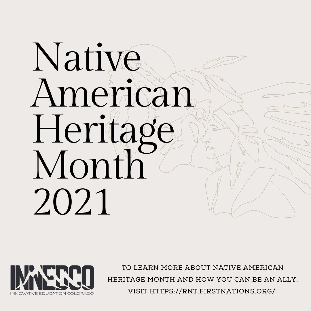 InnEdCO's tweet image. Celebrate the important contributions of Native people this month and every day! Become an ally.  Listen to their stories. #WeAreInnEdCO #reclaimingnativetruth #bethechange