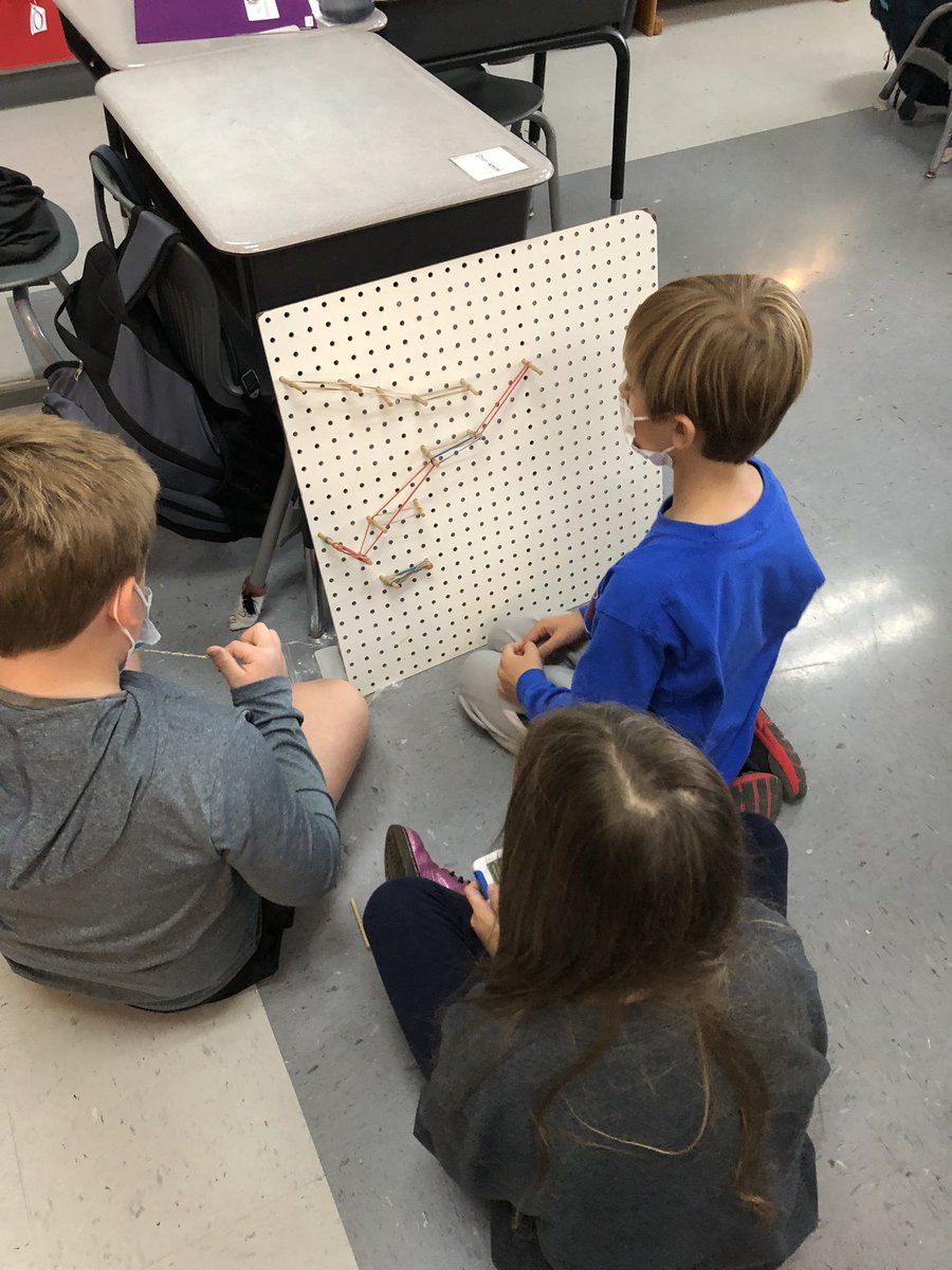 MsLamb316's tweet photo. How slow can you go? Students experiment with pegboards, dowels, ping pong balls and rubber bands to create the slowest track @MillsRiverSch #THEplacetobe #funinscience #Lamb3rd https://t.co/gjP5EO3vcF